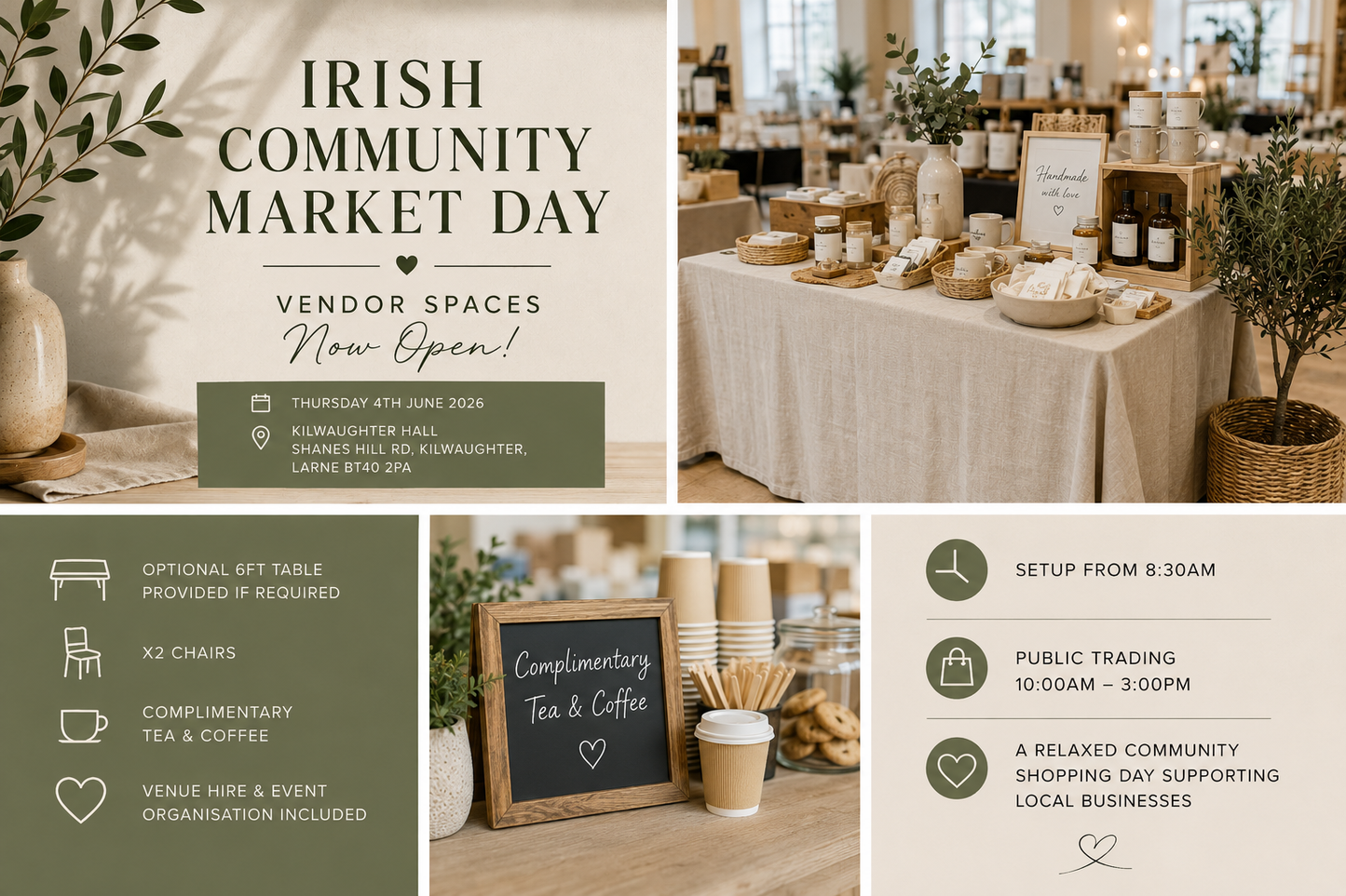 Irish Community Market — Vendor Space