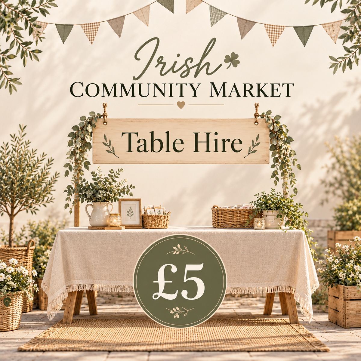 Irish Market — Table Hire Only